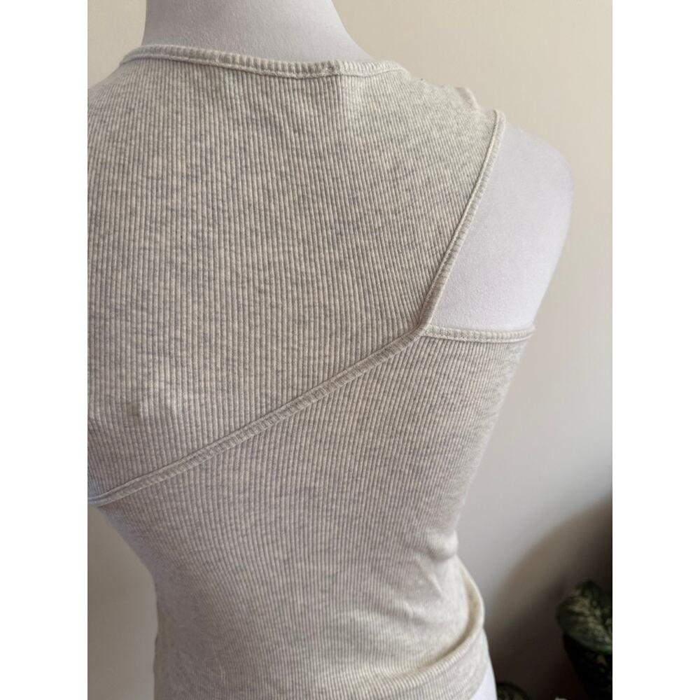 Cloud Ten Ribbed Light Gray Tank - Picture 6 of 6